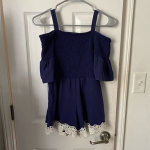 Girls size 10 cold shoulder romper